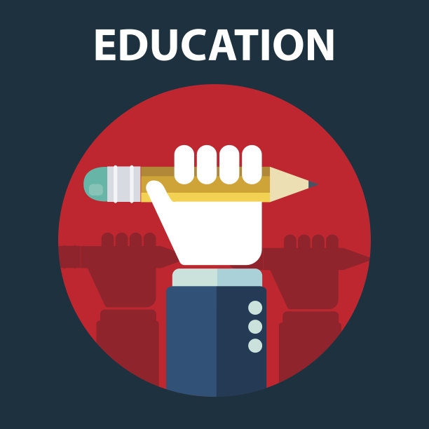 抗议人类手握笔，教育观念图标图片下载