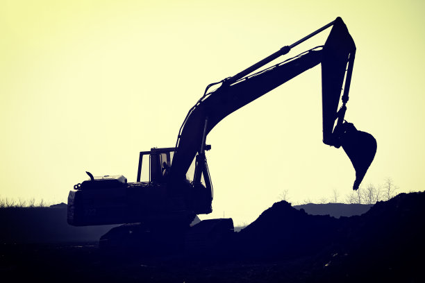 轮廓挖掘机图片下载