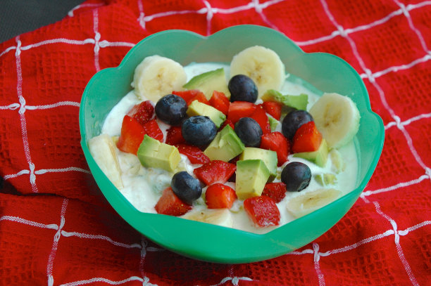 希腊水果酸奶图片下载