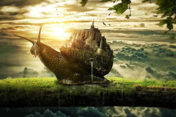 蜗牛王国素材图片