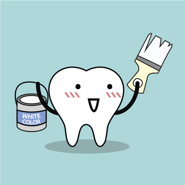 矢量油漆美白牙齿图片下载