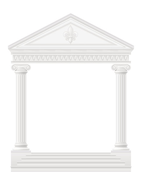古董拱门股票矢量插图图片下载