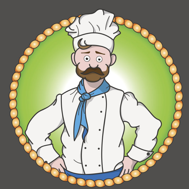 餐厅主厨贴纸图片下载