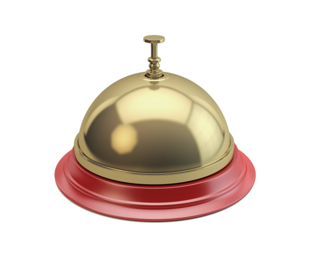 接收铃隔离白色背景图片下载