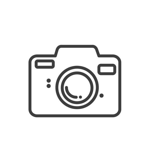 相机线条图标，白色背景上的矢量插图图片下载