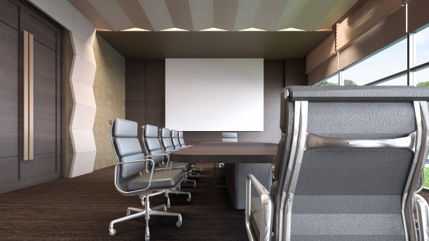 商务会议室/ 3D渲染图片下载