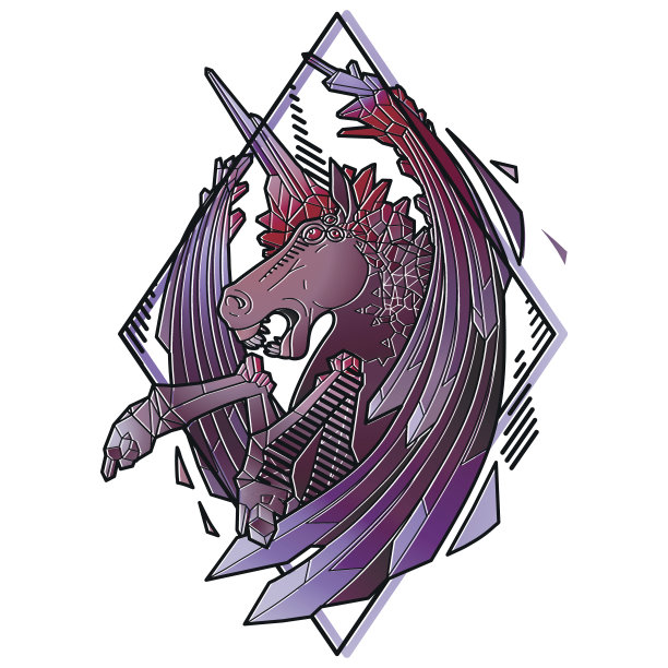 图形恶魔独角兽图片下载