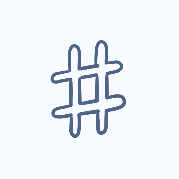 话题标签符号草图图标图片下载