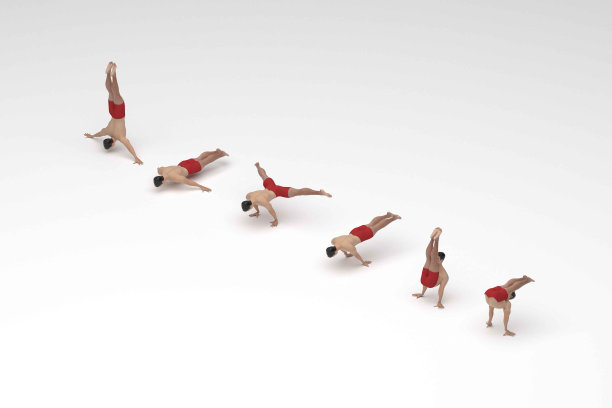 男子体操力量和平衡元素图片下载