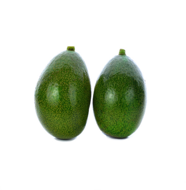 在白色背景上孤立的鳄梨图片下载