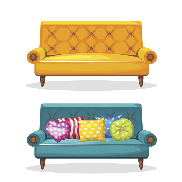 沙发柔软多彩自制，套7套图片下载