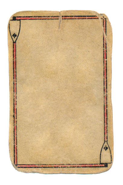 纸牌中黑桃a的空白作为背景图片下载