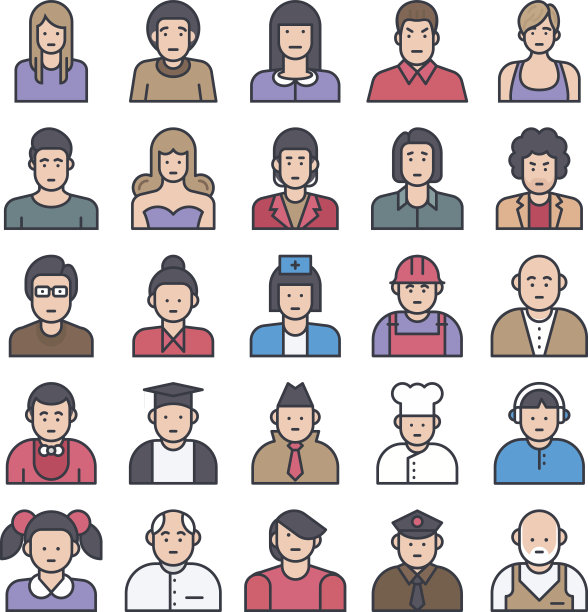 头像矢量图标1图片下载