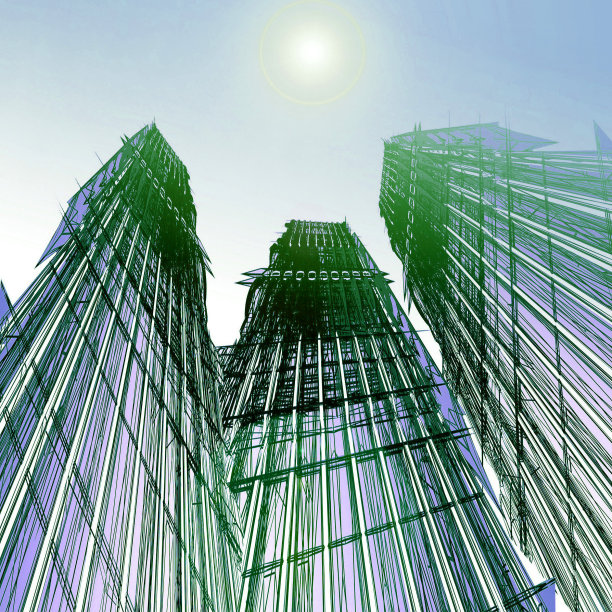 抽象的摩天大楼图片下载