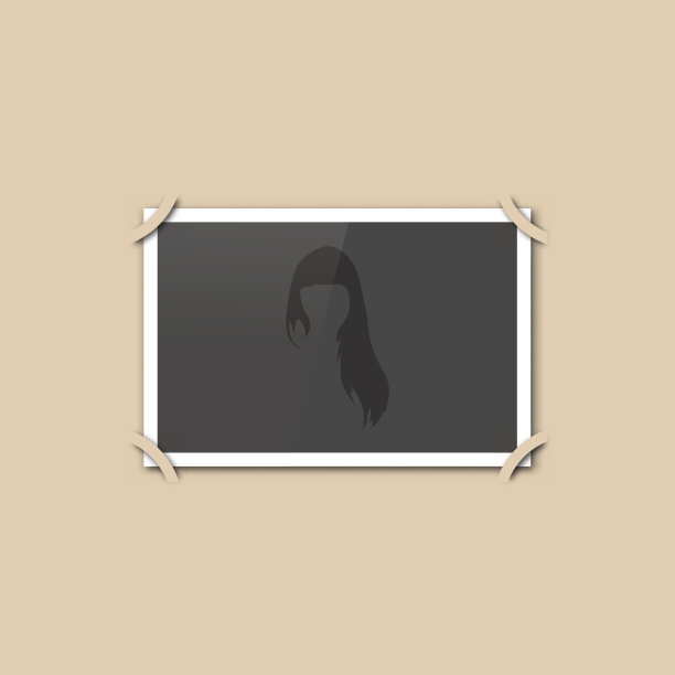 空白的复古照片，矢量插图。图片下载