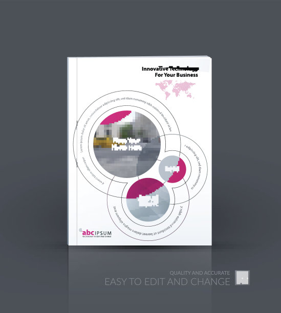 业务向量。宣传册模板布局，封面设计图片下载