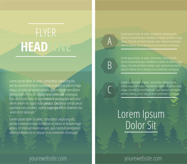 传单或封面设计，矢量插图图片下载