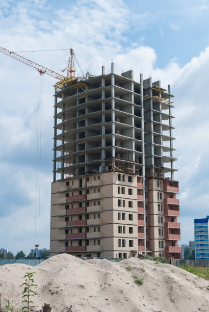 建筑在建造中。图片下载