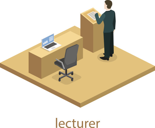 等距平面三维概念向量室内大学礼堂。图片下载