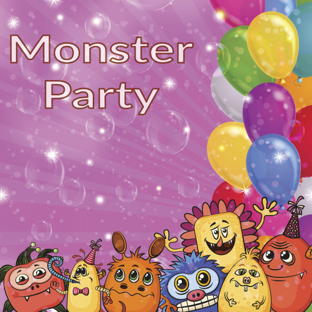 卡通怪物背景图片下载