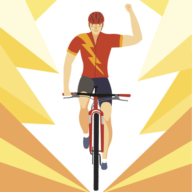 山地自行车赛冠军图片下载