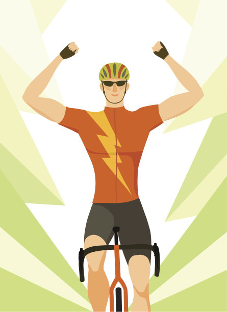 冠军公路自行车比赛海报图片下载