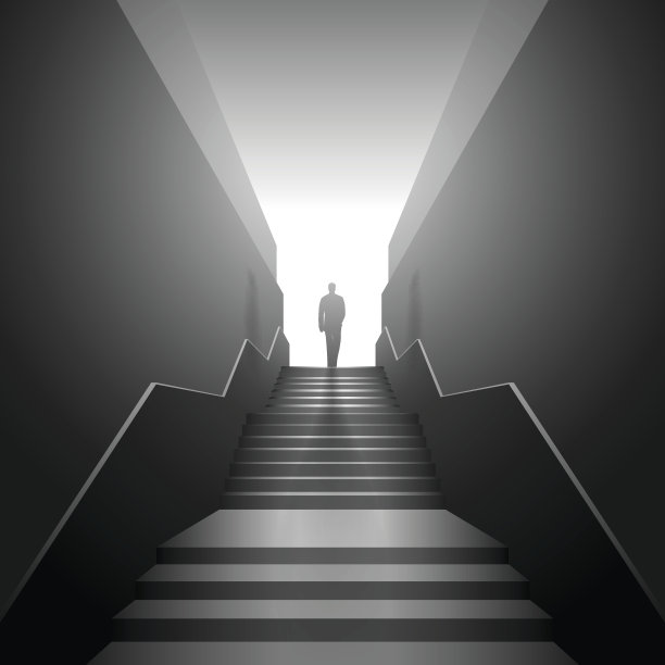 楼梯上的男人图片下载