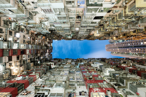 香港的旧公寓大楼图片下载