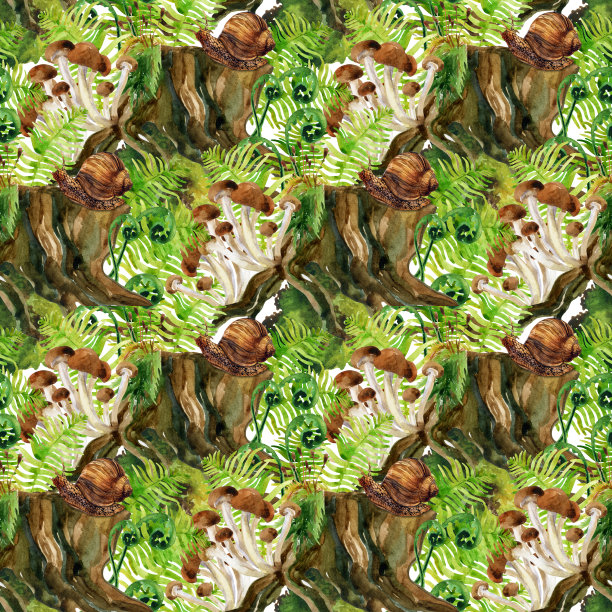 森林的背景。伍兹无缝模式图片下载