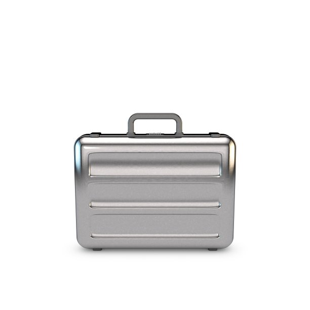 金属箱子。孤立在白色背景上。图片下载