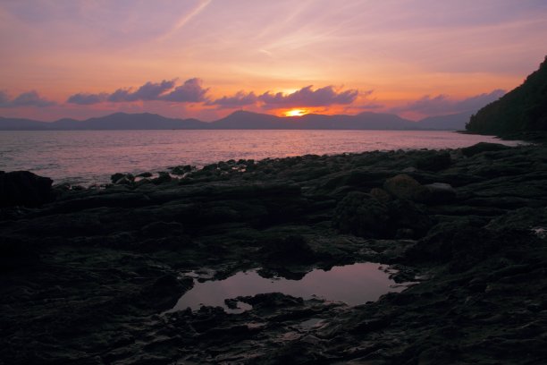 异国情调的日落图片下载