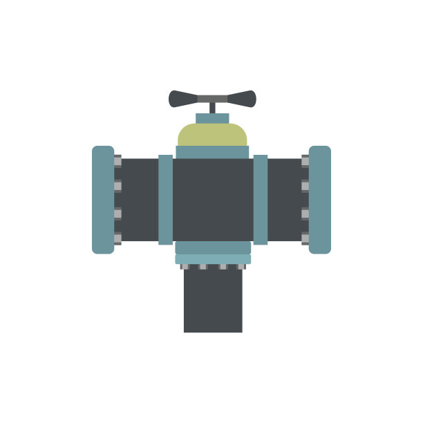 管道与阀门平面图标图片下载