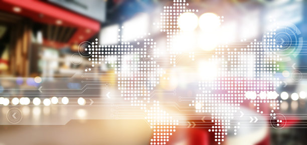 摘要以网络技术为背景素材图片