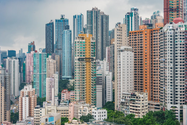 香港公寓大厦素材图片