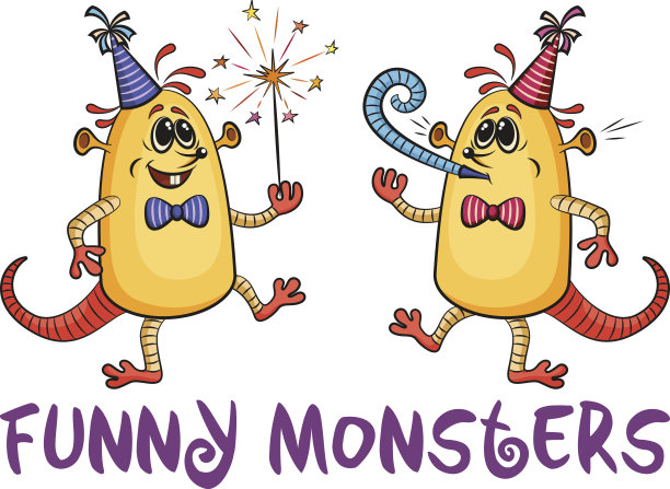 卡通怪兽派对图片下载