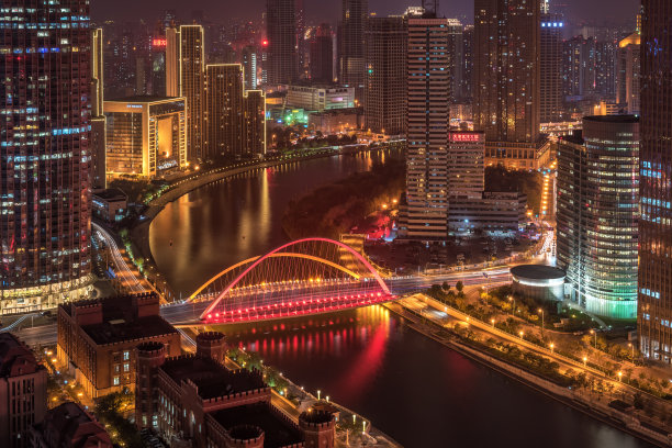 中国天津城市之光图片下载