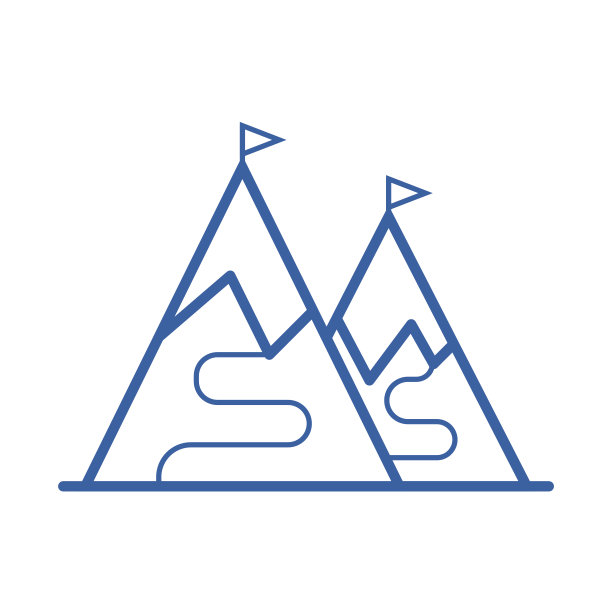 滑雪山图标图片下载