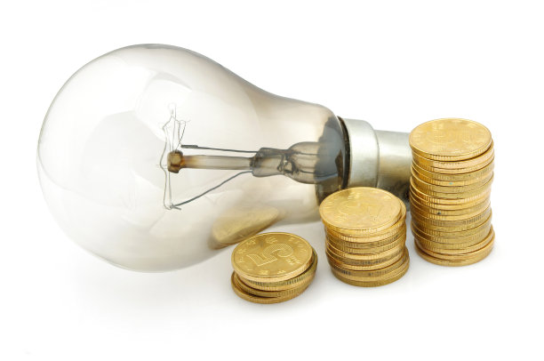灯泡和金钱图片下载