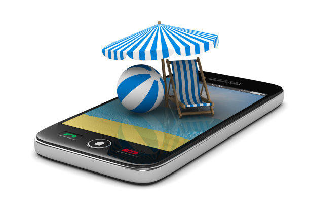 在白色背景下度假。孤立的三维图像图片下载