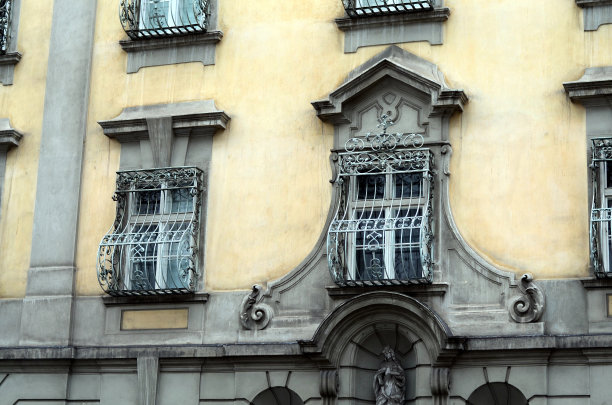 维也纳城古老的立面图片下载