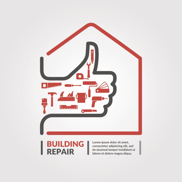 矢量插图与工具的建筑修复图片下载