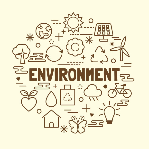 环境最小细线图标集图片下载