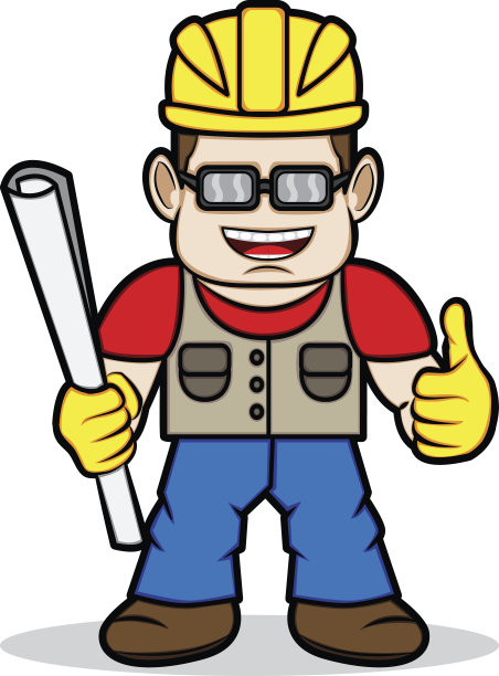 建筑师竖起大拇指图片下载