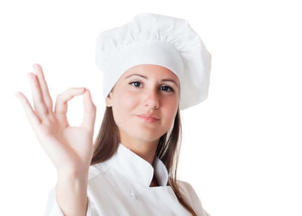 穿厨师服的女孩图片下载