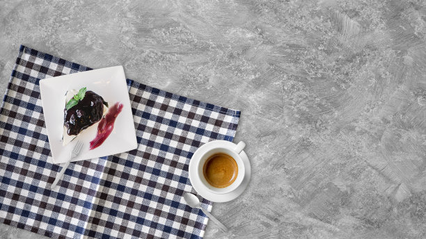 芝士蛋糕和咖啡。图片下载