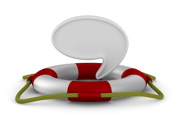 白底救生圈。孤立的三维图像图片下载