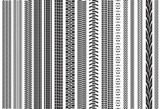 轮胎轨迹向量图片下载