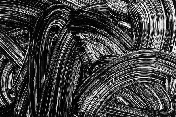 白色的笔触描绘图案图片下载