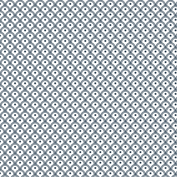 传统的日本波浪模式背景素材图片