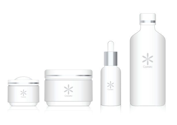 空白化妆品包装孤立在白色背景图片下载